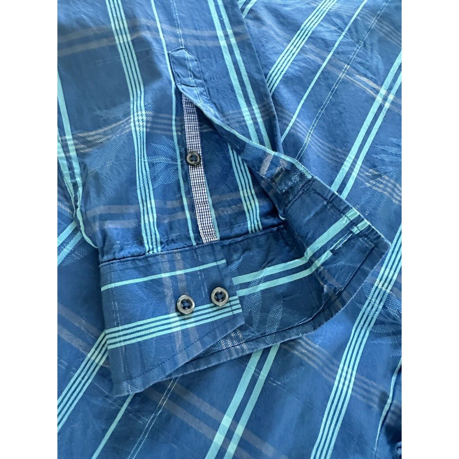 Tommy Bahama Tommy Bahamas Blue Teal Plaid Hawaiian Men’s Shirt Size XL Size US XL / EU 56 / 4 - 4 Thumbnail