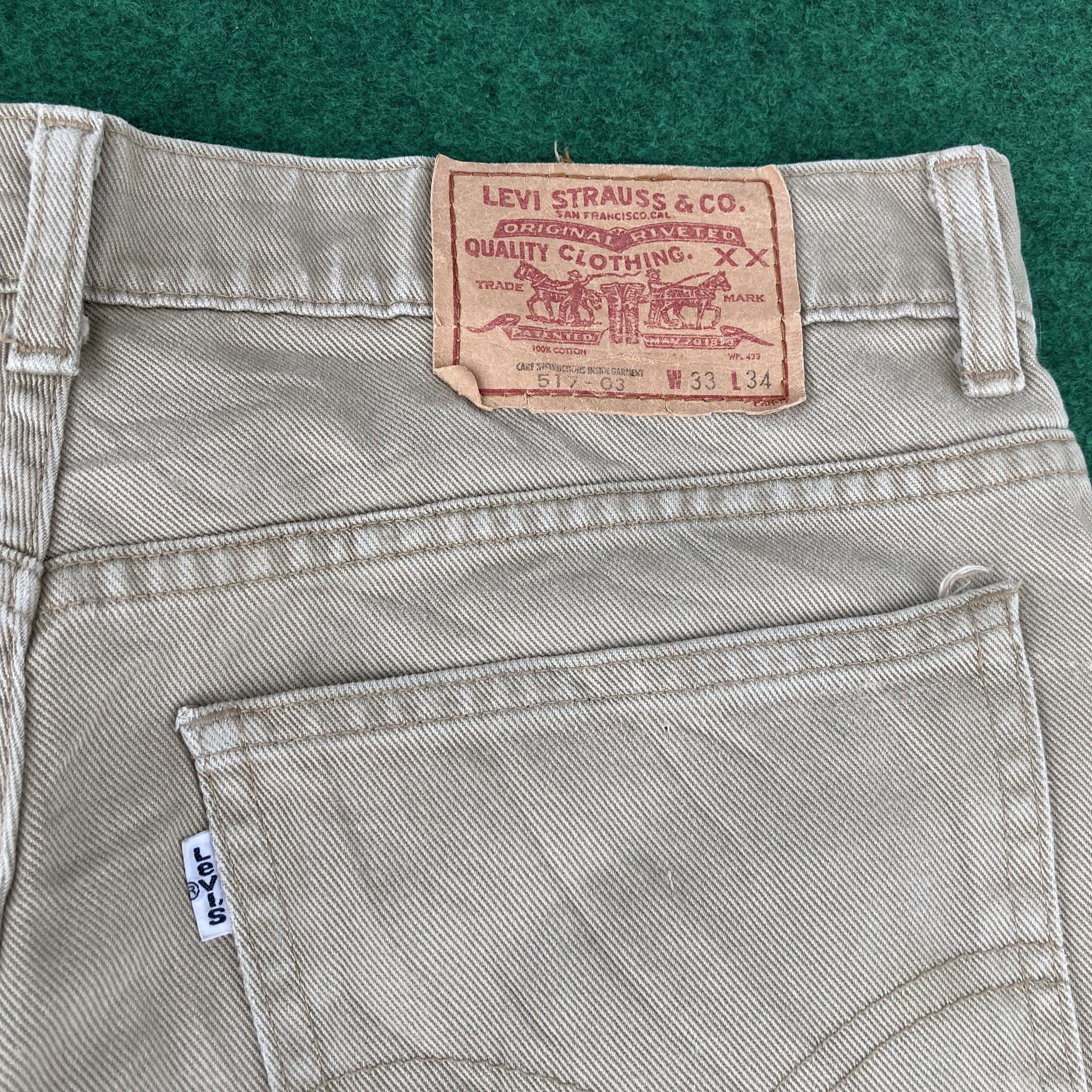 Levi's × Vintage Vtg Levis 517 Denim Bootcut Flared Jeans Size US 32 / EU 48 - 9 Thumbnail