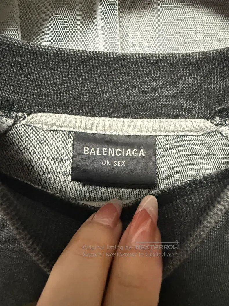 Balenciaga Balenciaga Color Blocked Raglan Big Logo Printed Short Sle Size US S / EU 44-46 / 1 - 3 Thumbnail
