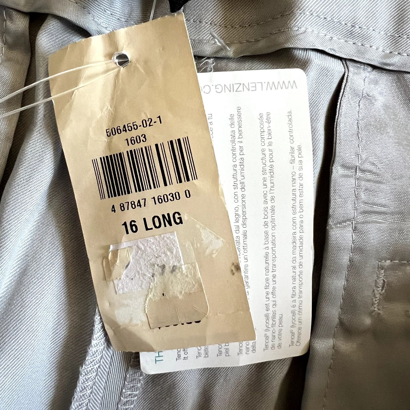 Banana Republic Banana Republic dress pants size 16L gray lyocell DR Size 38" / US 16 / IT 52 - 4 Thumbnail