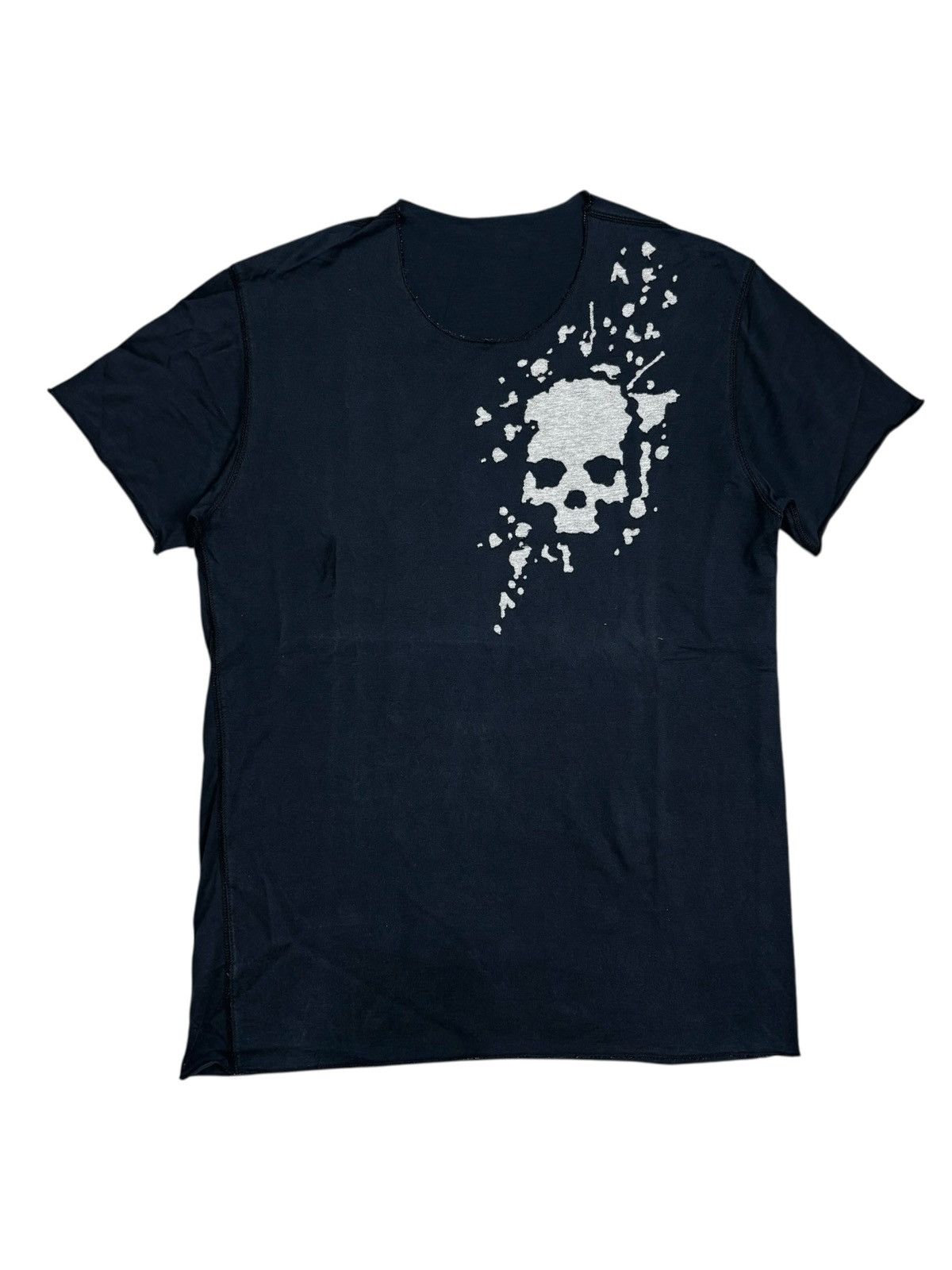 Tornado Mart 2000s Lucien Pellat-Finet - Vkei Style Skull Head V-Neck Tee Size US M / EU 48-50 / 2 - 1 Thumbnail