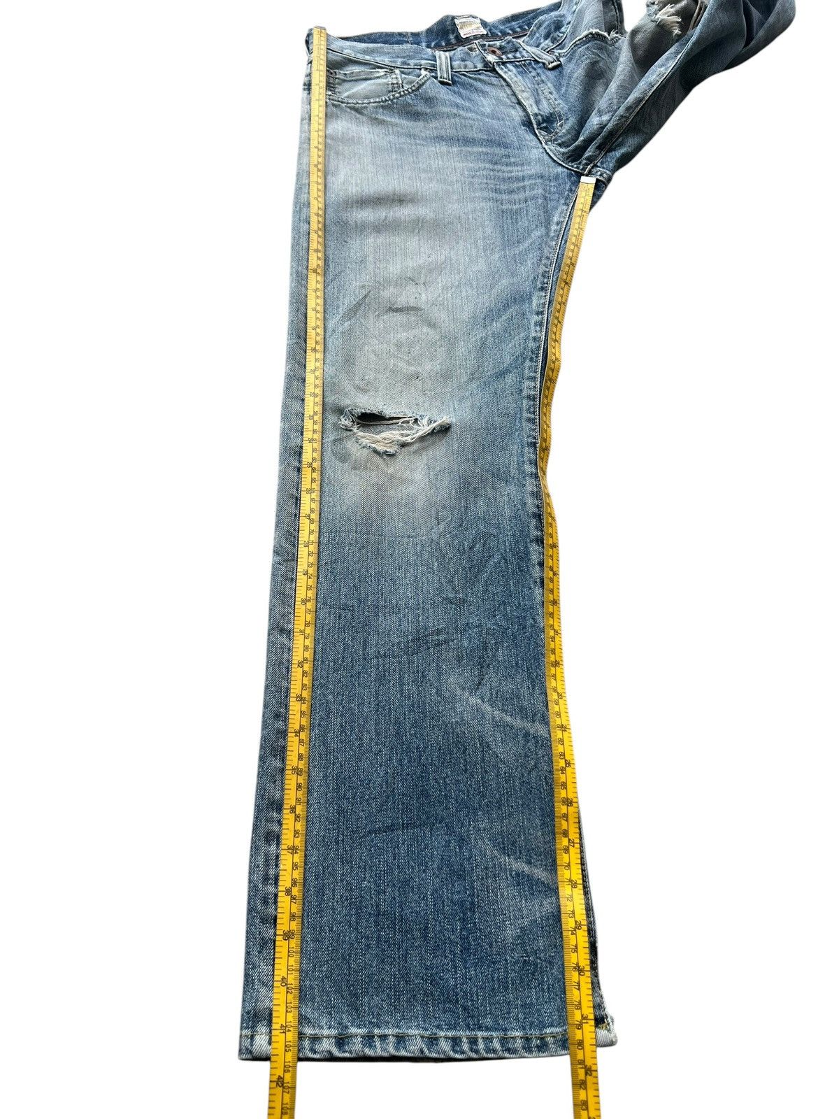 Edwin Vintage Edwin Distressed Denim Jeans 32x31.5 Size US 32 / EU 48 - 11 Thumbnail