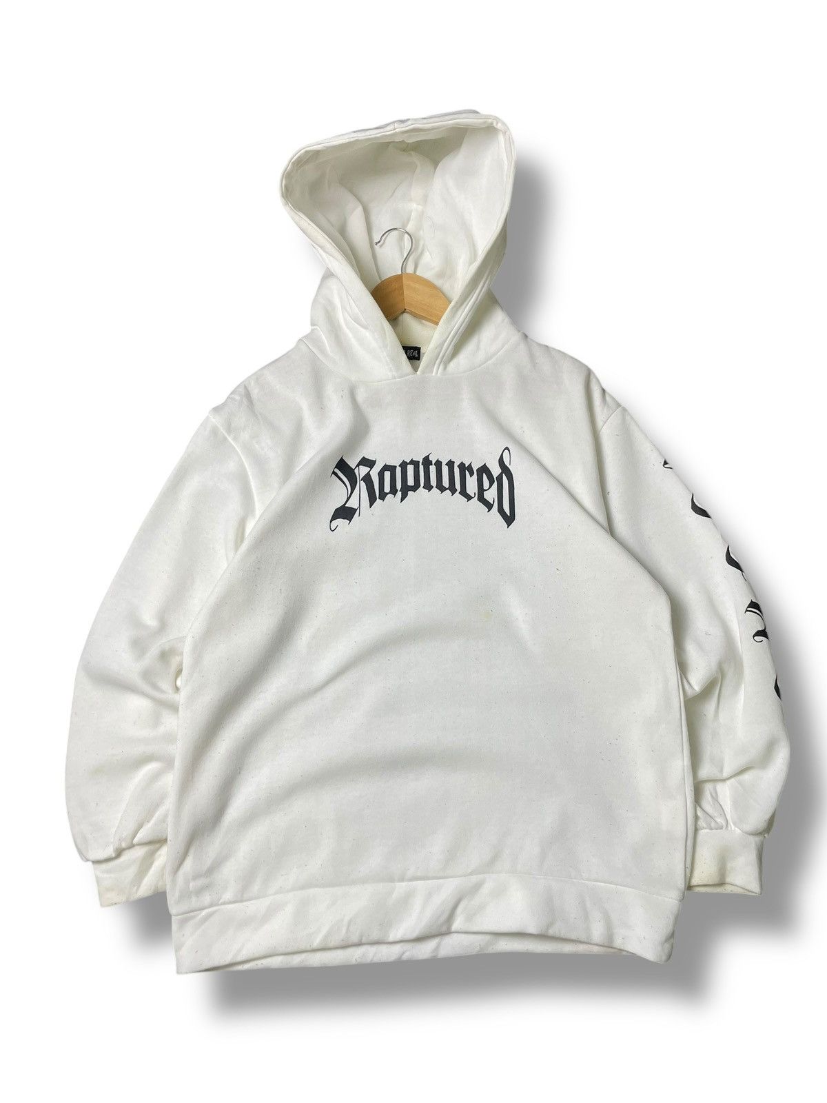 Japanese Brand Rad Four Real Brand Raptured Spellout Hoodies (62) Size US M / EU 48-50 / 2 - 1 Thumbnail