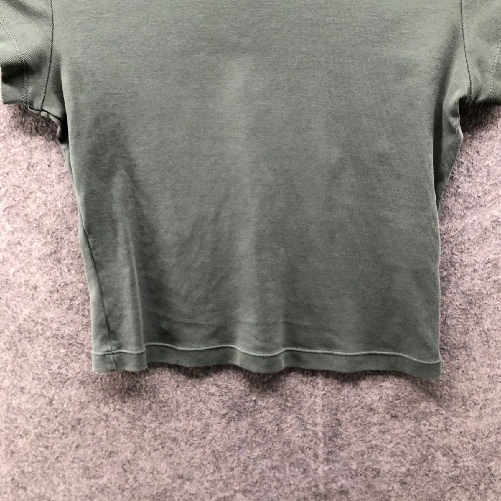 Uniqlo Uniqlo Mini T-Shirt Womens S Olive Green Short Sleeve Slim Fit Crewneck Size S / US 4 / IT 40 - 4 Thumbnail