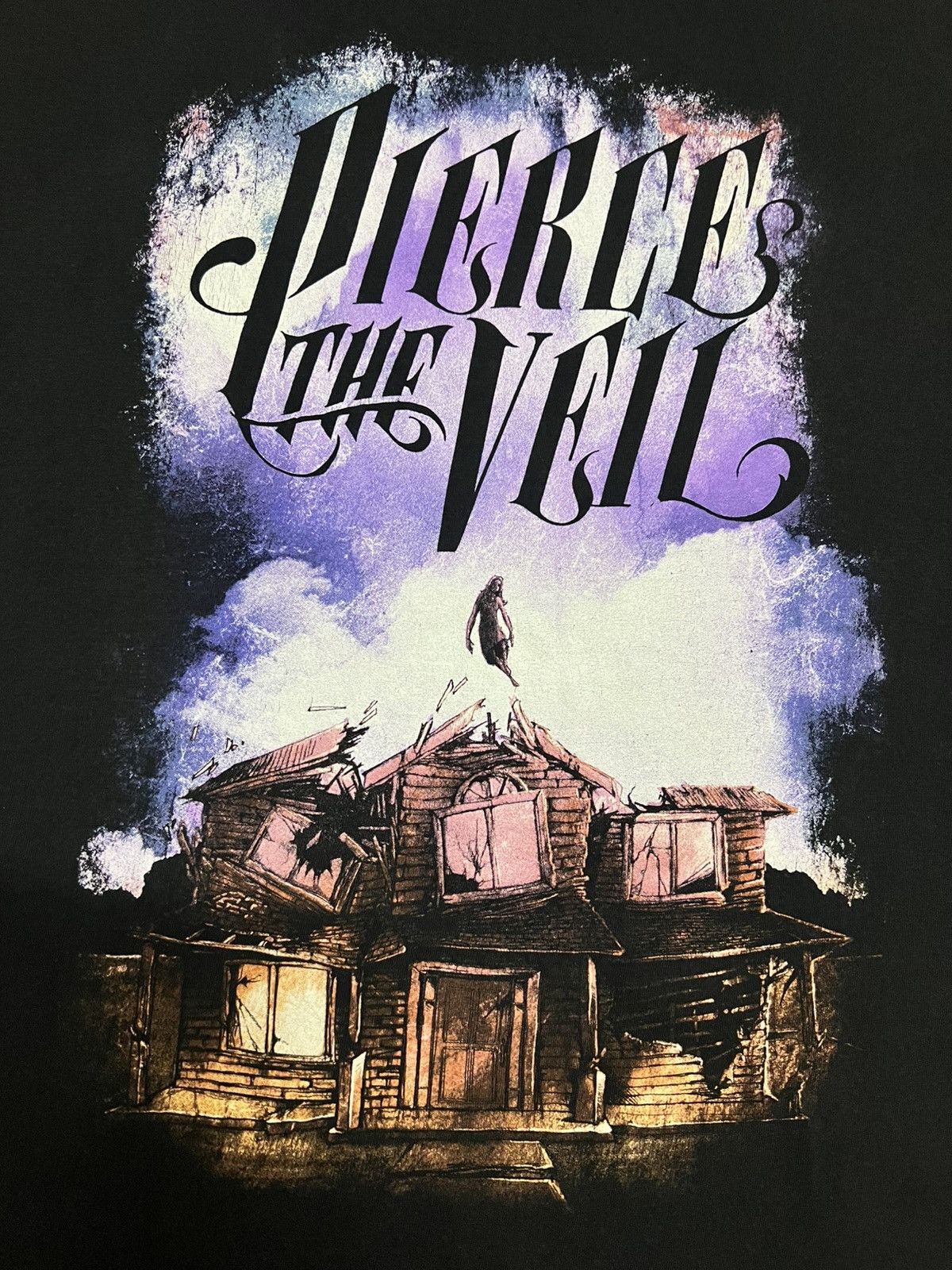 Band Tees Pierce The Veil Haunted House Graphic Tee Black L Size US L / EU 52-54 / 3 - 9 Thumbnail
