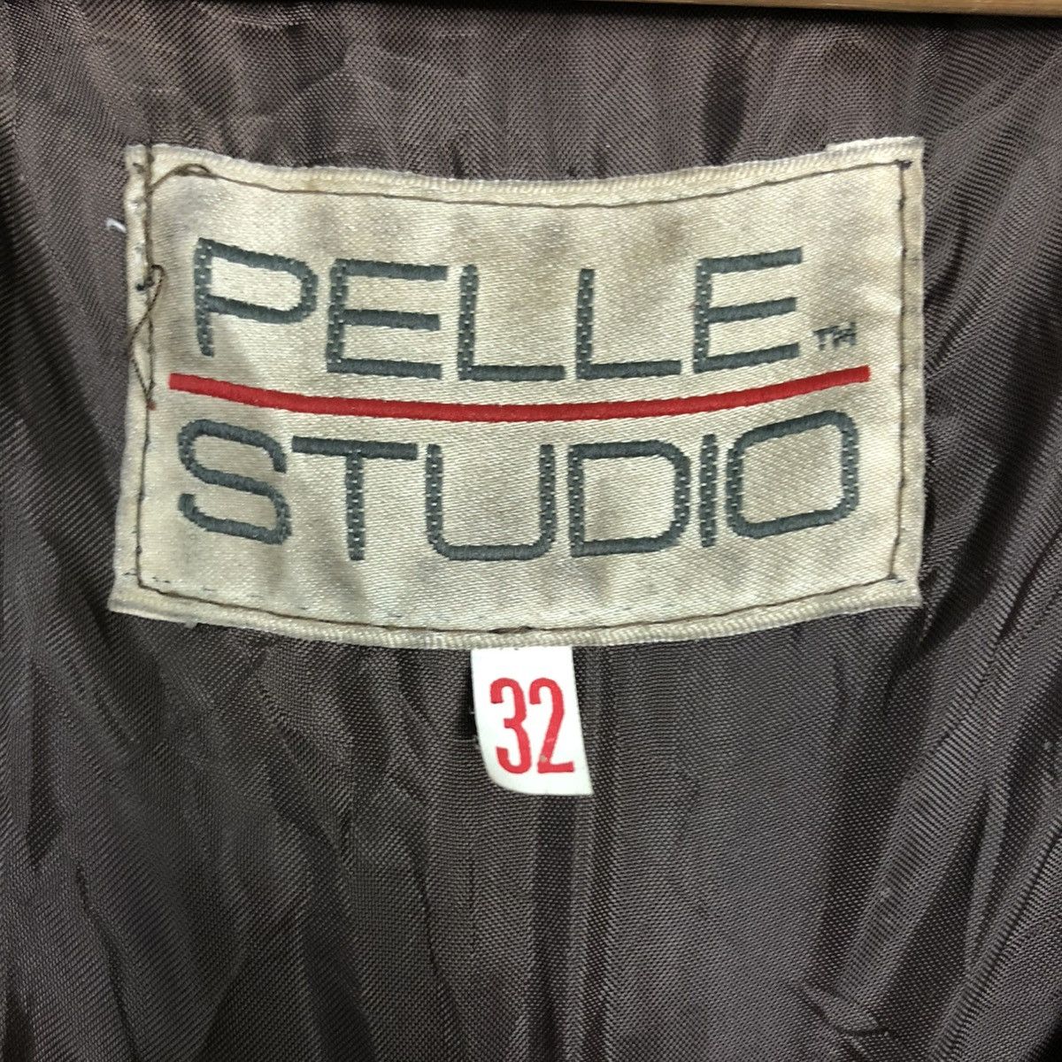 Pelle Pelle 🔥CROPPED BIKER LEATHER JACKET PELLE STUDIO Size US S / EU 44-46 / 1 - 22 Thumbnail