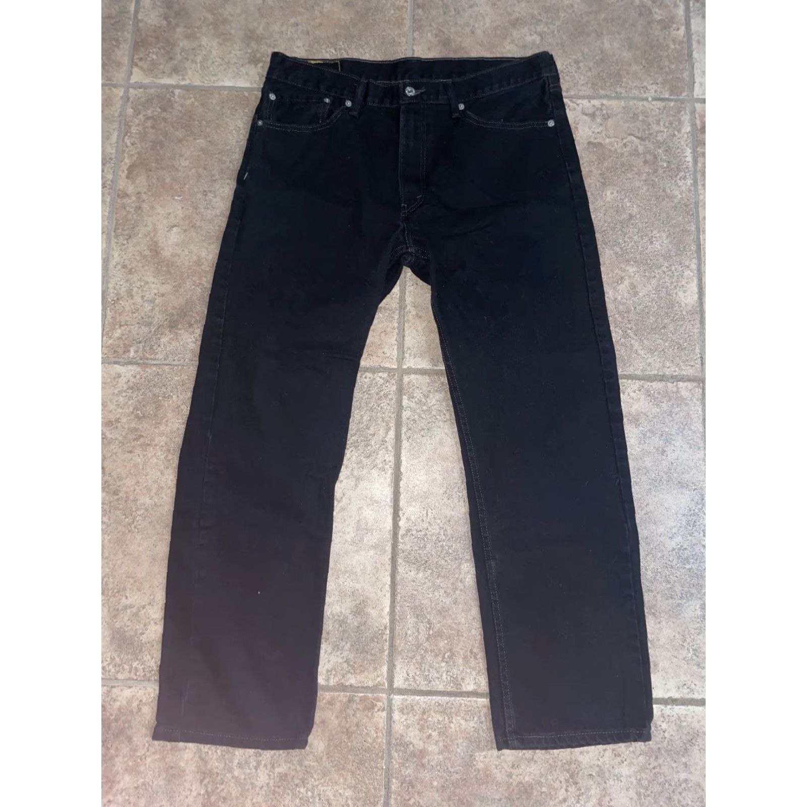 Levi's Levi's Black Jeans Straight Leg Mens Size 36x30 Size US 36 / EU 52 - 2 Thumbnail
