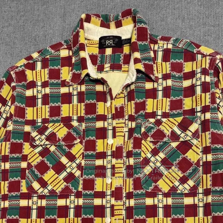 RRL Ralph Lauren RRL Double RL Corduroy Check Shirt. Size US XXL / EU 58 / 5 - 3 Thumbnail