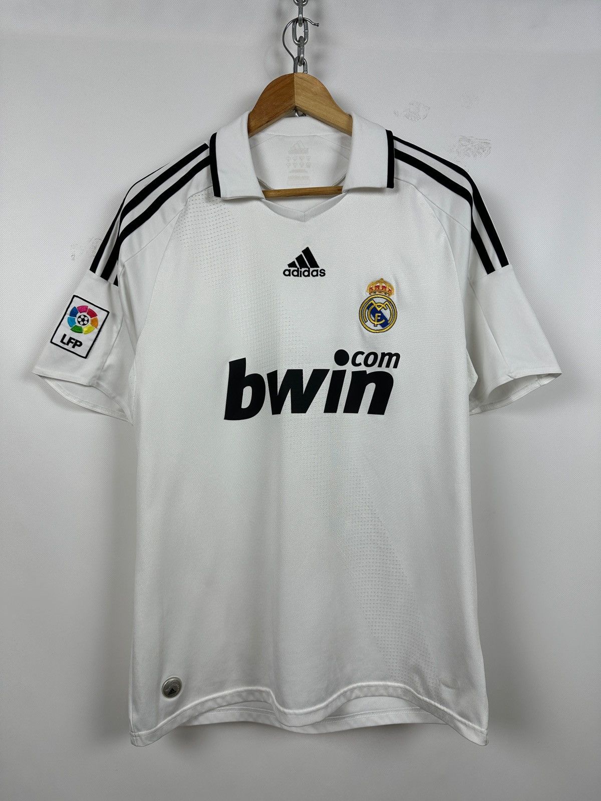 Adidas 2008/09 Adidas FC Real Madrid Vintage Home Soccer Jersey Kit Size US M / EU 48-50 / 2 - 1 Thumbnail