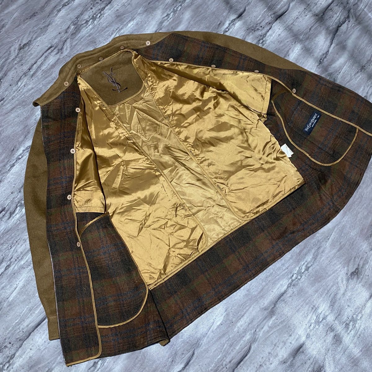 Yves Saint Laurent Y2K YSL DOUBLE LAYERED JACKET SUPER SOFT⭐️‼️ Size US M / EU 48-50 / 2 - 6 Thumbnail