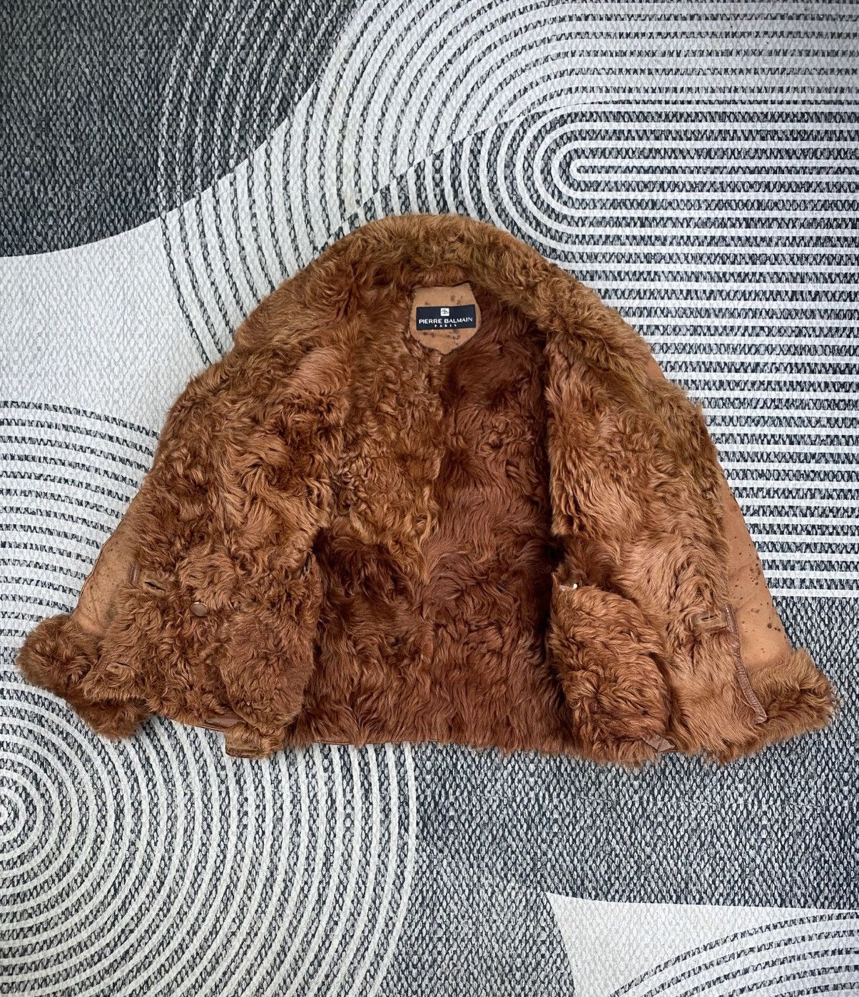 Pierre Balmain Vintage Pierre Balmain Curly Fur Lining Leather Suede Jacket Size M / US 6-8 / IT 42-44 - 7 Thumbnail