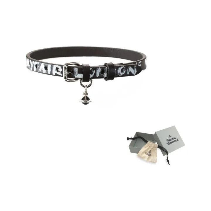 Vivienne Westwood Vivienne Westwood Bristol Leather Pendant Necklace 0079 Size ONE SIZE - 1 Thumbnail