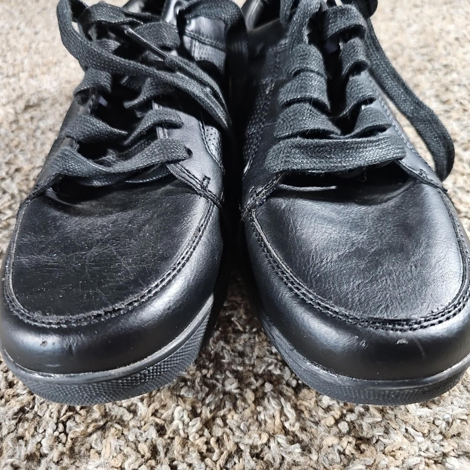 Mossimo Mossimo Supply Black Low Top Leather Shoes 10.5 Size US 10.5 / EU 43-44 - 3 Thumbnail
