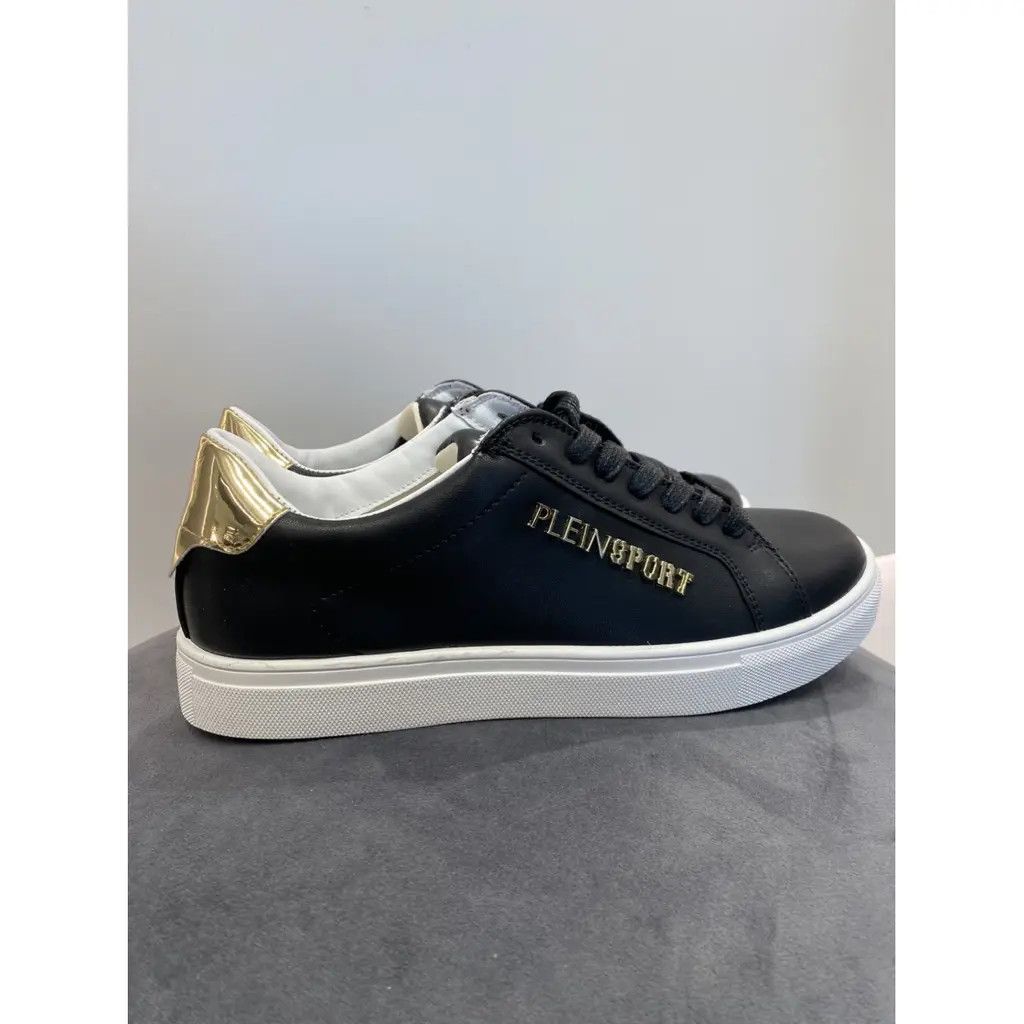 Other Plein Sport Black Leather Sneakers Gold Heel – EU 38 / US 7 Size US 7 / EU 40 - 1 Thumbnail