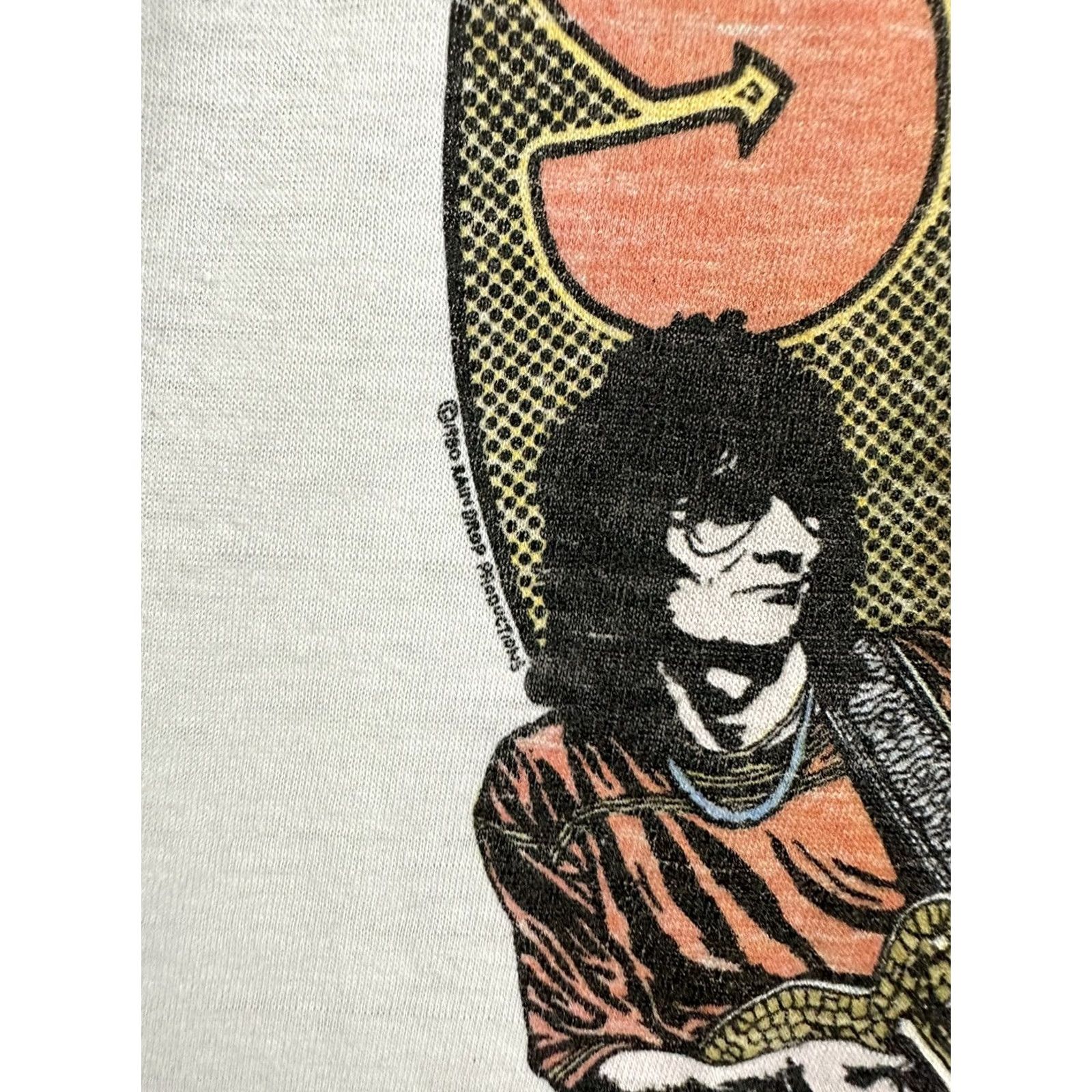Vintage VTG The Rolling Stones The Knits Raglan Burn Out 80s Band T-Shirt XL White Men 3/4 Sleeve Raglan Burnout Tee Size US XL / EU 56 / 4 - 6 Thumbnail