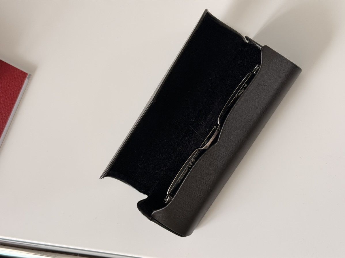 Cartier Cartier Santos Rectangle Eyeglasses Silver CT04810 XL Size ONE SIZE - 8 Thumbnail