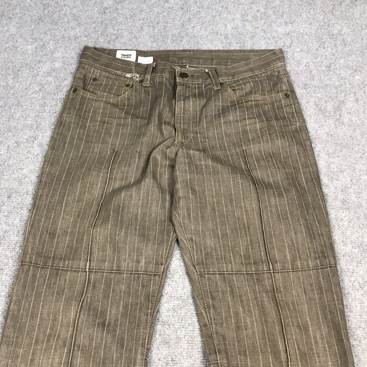 Japanese Brand × Takeo Kikuchi × Tornado Mart TAKEO KIKUCHI PATCHWORK BROWN PANTS JAPAN Size US 30 / EU 46 - 2 Thumbnail