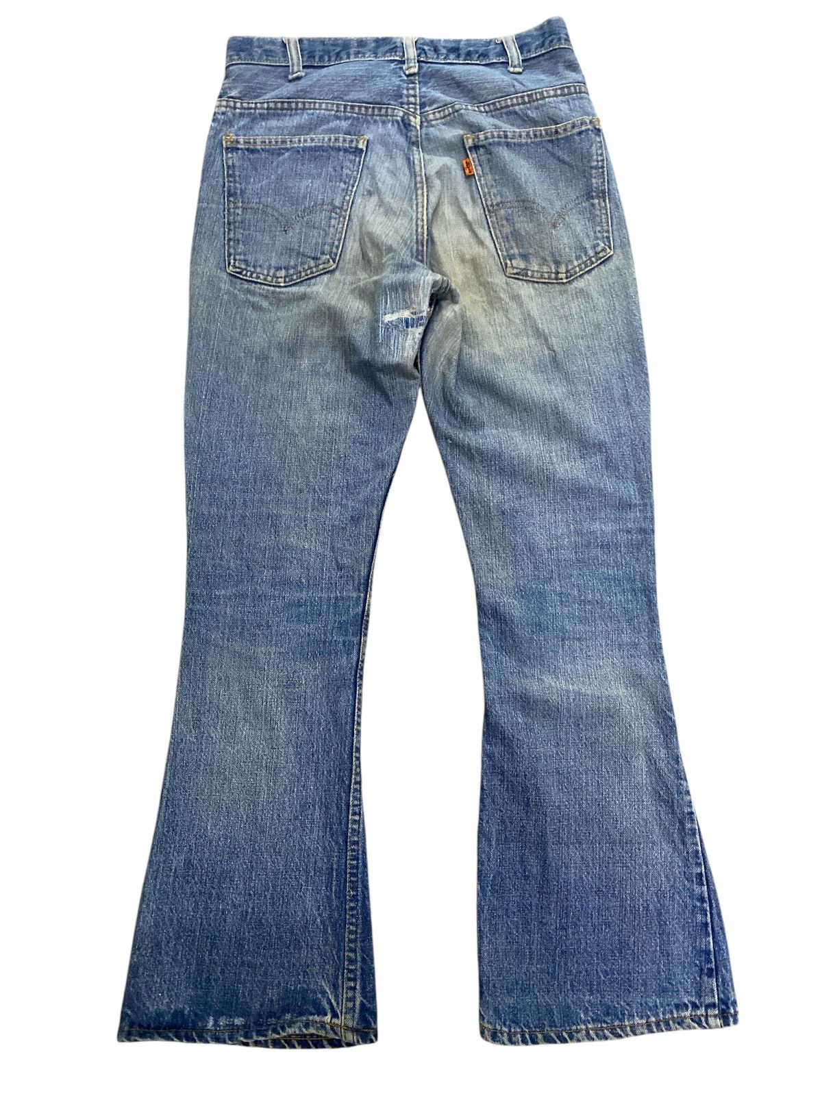 Levi's × Levi's Vintage Clothing × Vintage Flared💥Vintage 70s Levi’s Orange Tab Bell Bottom Jeans Size US 30 / EU 46 - 9 Thumbnail