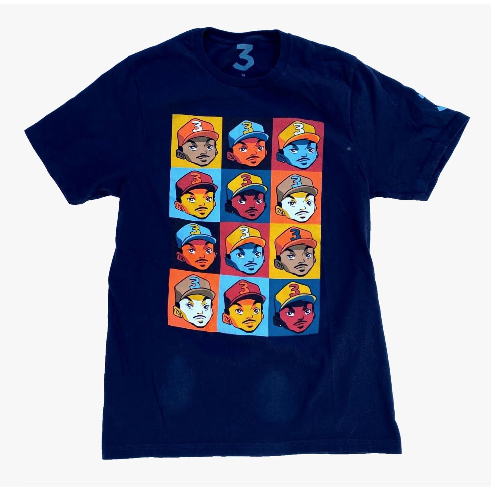 Vintage Chance The Rapper Men’s T-Shirt Shirt Adult M Black 100% Cotton Short Sleeve Crew Neck Music RWR 2010-2019 Size US M / EU 48-50 / 2 - 2 Thumbnail