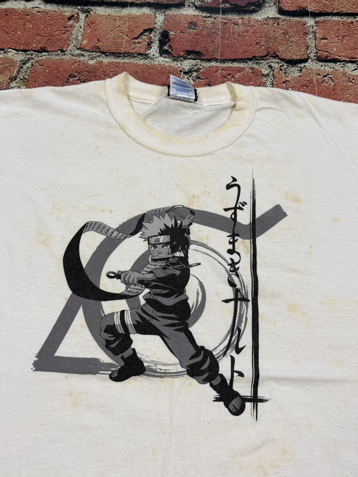 Anime Japanese Anime Vintage NARUTO Uzumaki Tee 2002 Y2K Stains Size US M / EU 48-50 / 2 - 3 Thumbnail
