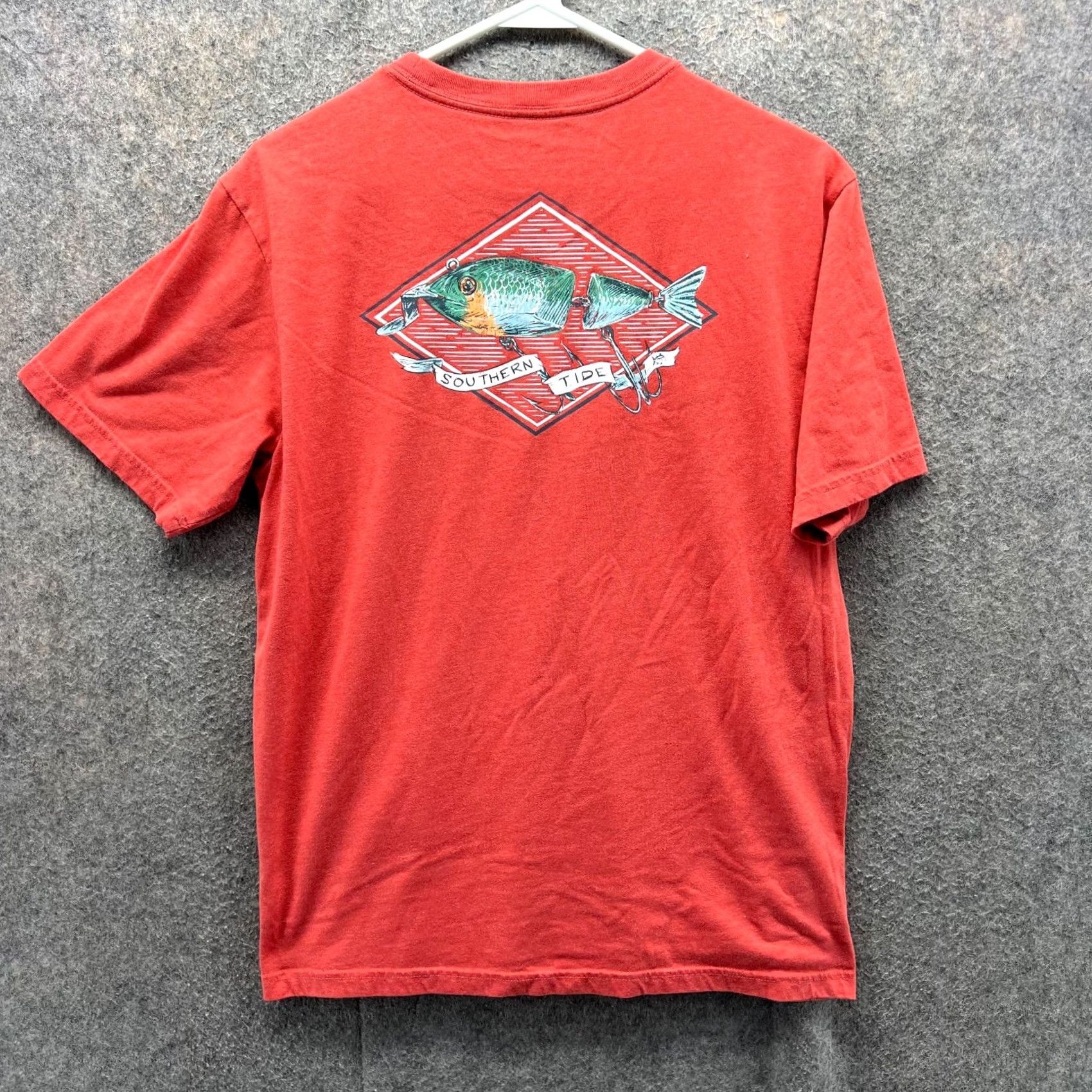 Southern Tide Southern Tide Shirt Men Medium Orange Crewneck Cotton Tee Shirt Casual Fish Logo Short Sleeve T-Shirt Size US M / EU 48-50 / 2 - 2 Thumbnail