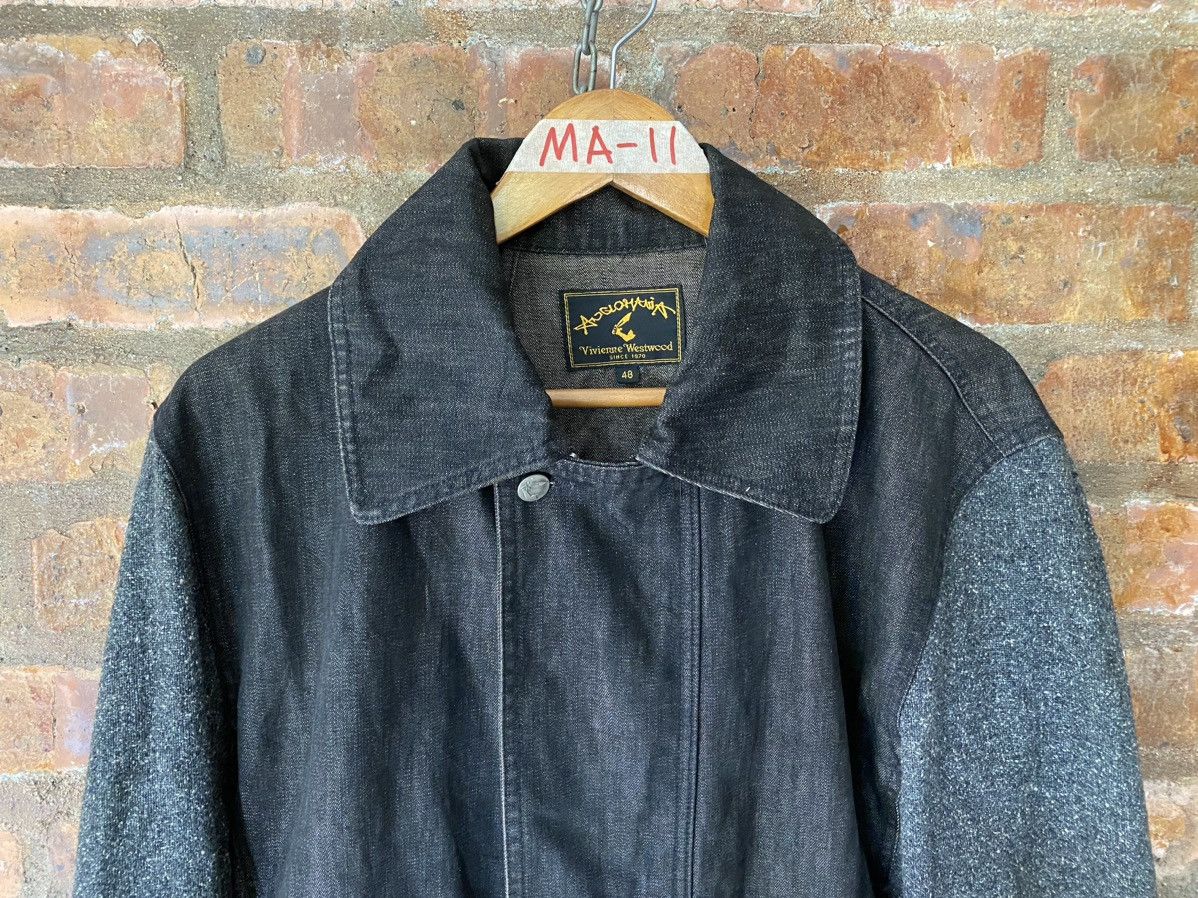 Vivienne Westwood 🔥🔥1990s Hybrid denim wool Jacket Size US L / EU 52-54 / 3 - 3 Thumbnail