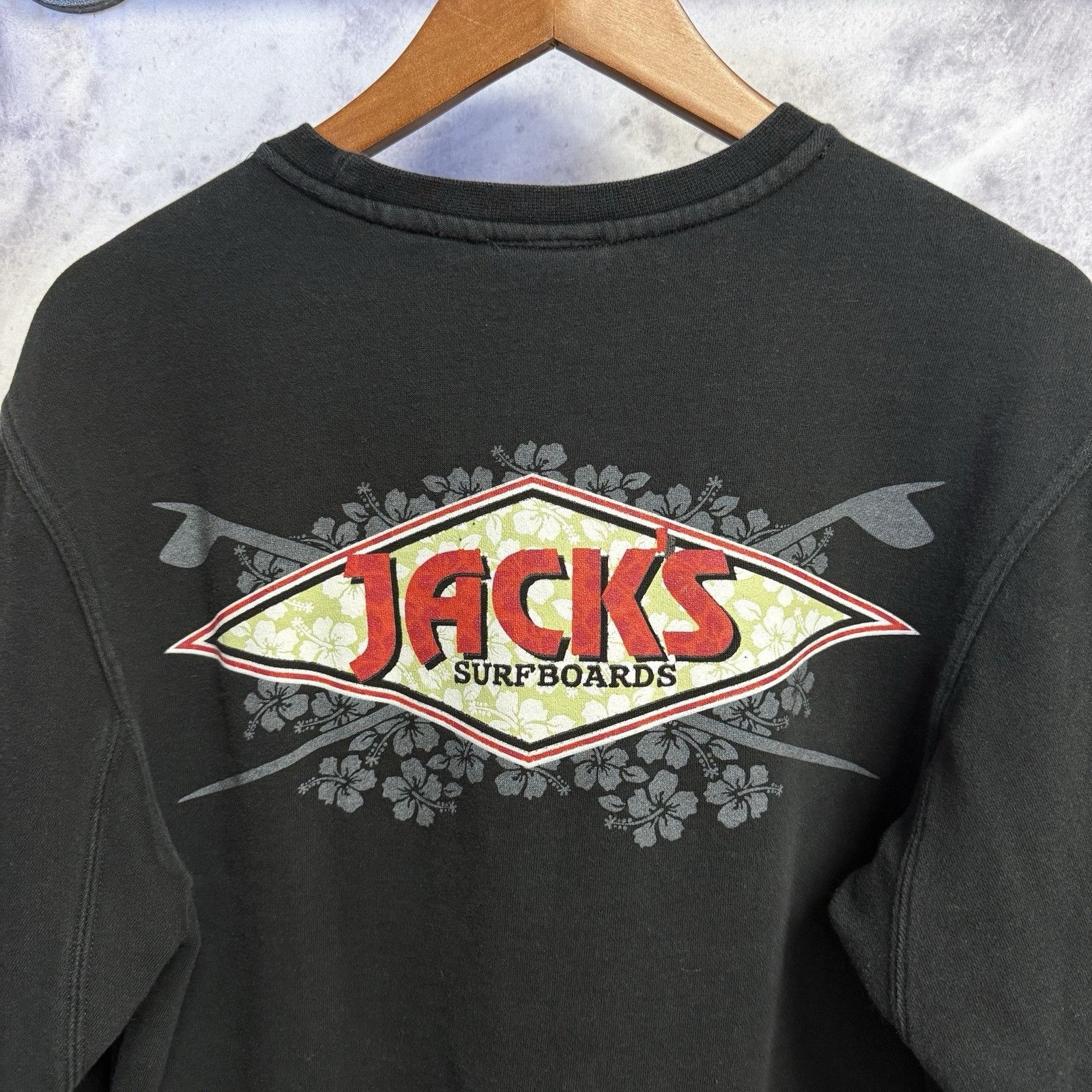 Vintage Jacks Surfboards Crew Neck Sweatshirt Mens Small Surf Shop Size US S / EU 44-46 / 1 - 1 Thumbnail