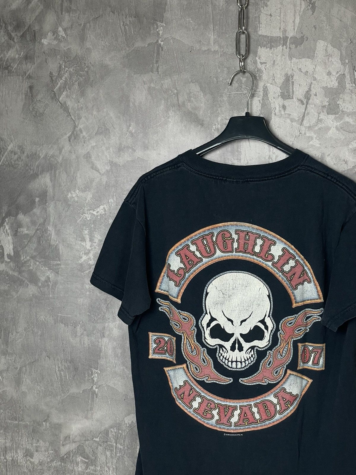 Vintage Vintage Y2K Motorcycle Art Tee Skulls Laughlin Nevada Size US S / EU 44-46 / 1 - 3 Thumbnail