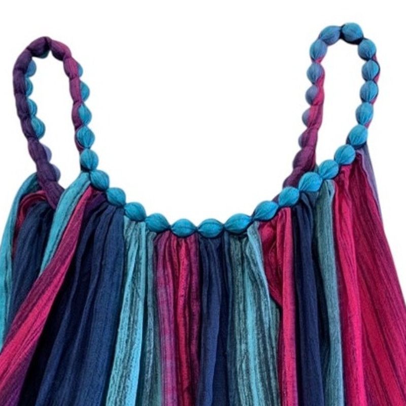 Handmade Vintage Hand Made Midi Summer Boho Tank Dress Women One Size Size ONE SIZE - 3 Thumbnail