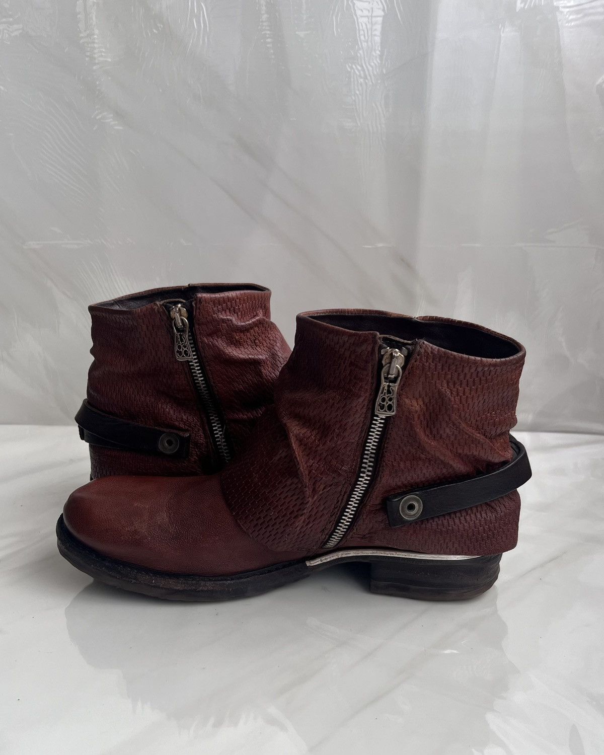 A.S.98 As 98 Airstep italian Zipper Boho Biker distressed boot Size US 8 / IT 38 - 7 Thumbnail