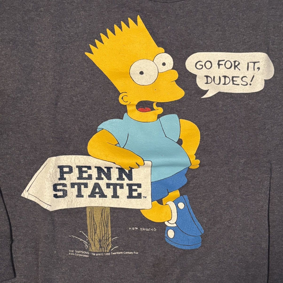 Vintage Penn State Bart Simpson vintage crewneck Size US M / EU 48-50 / 2 - 2 Thumbnail