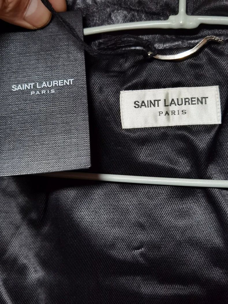 Saint Laurent Paris black saint laurent leather jacket size 52-2507 Size US L / EU 52-54 / 3 - 3 Thumbnail