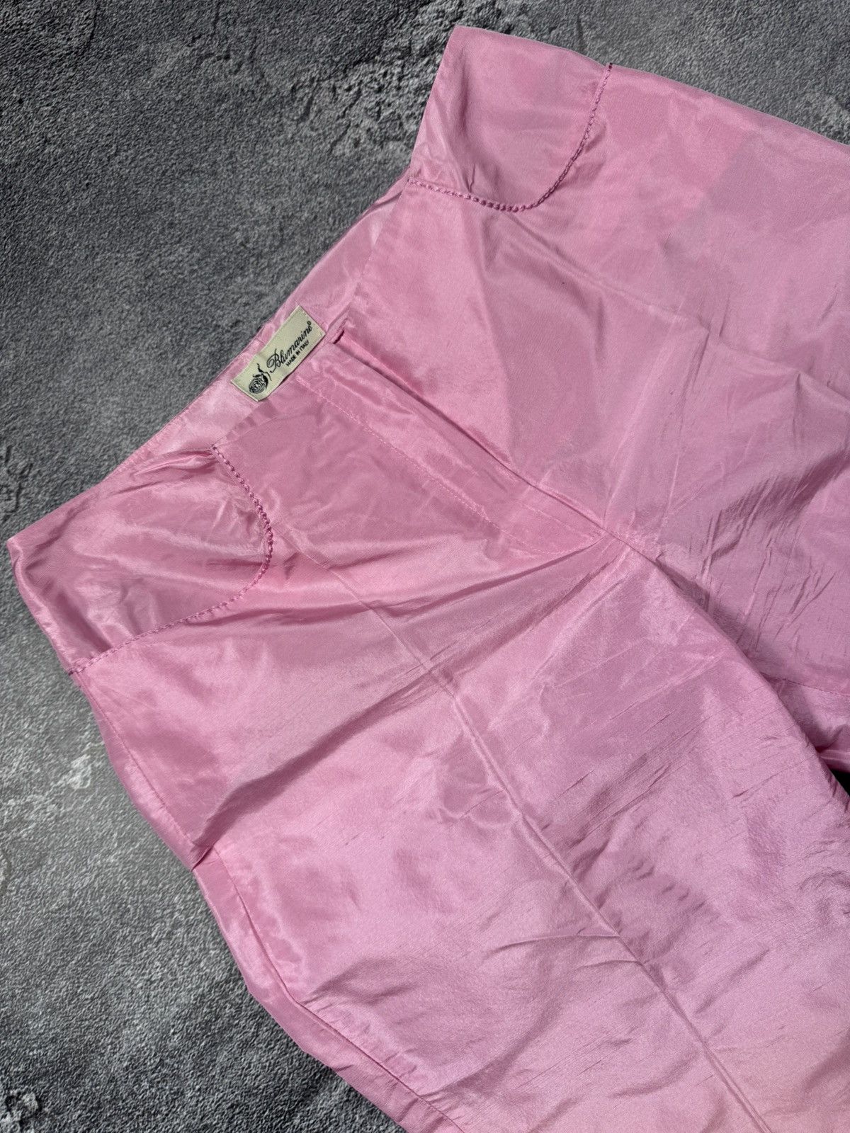 Blumarine Blumarine 100% Silk Pink Trousers — Made in Italy Size 28" / US 6 / IT 42 - 3 Thumbnail