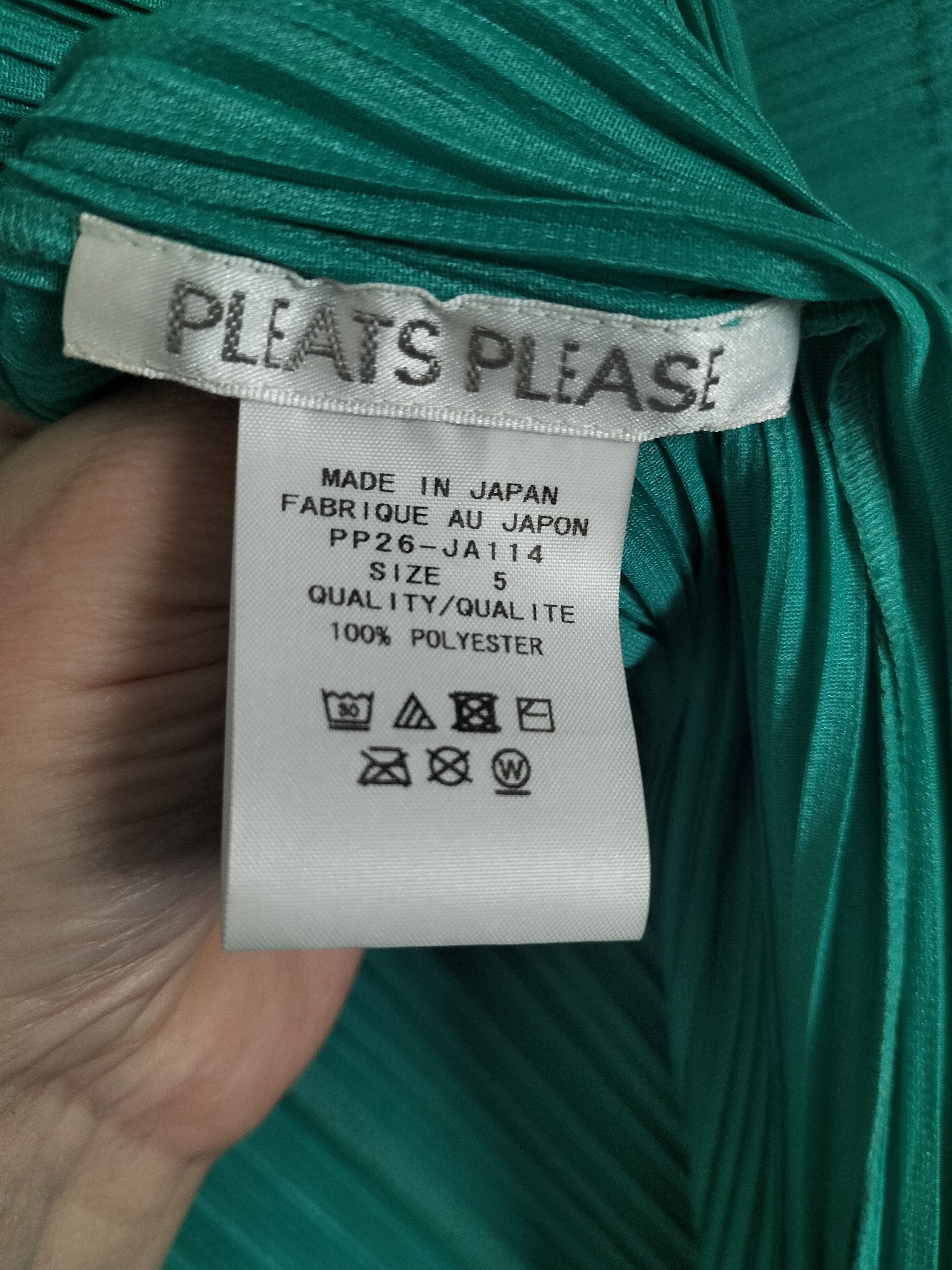 Pleats Please Issey Miyake Emerald Green Pleated Jacket Size S / US 4 / IT 40 - 8 Thumbnail
