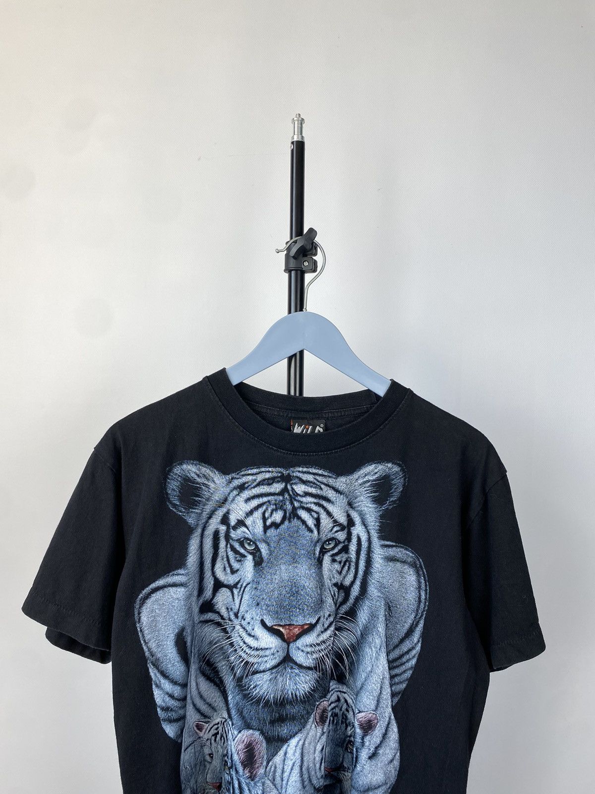 Vintage White Tiger Vintage 90s T-Shirt Tee Size US M / EU 48-50 / 2 - 2 Thumbnail