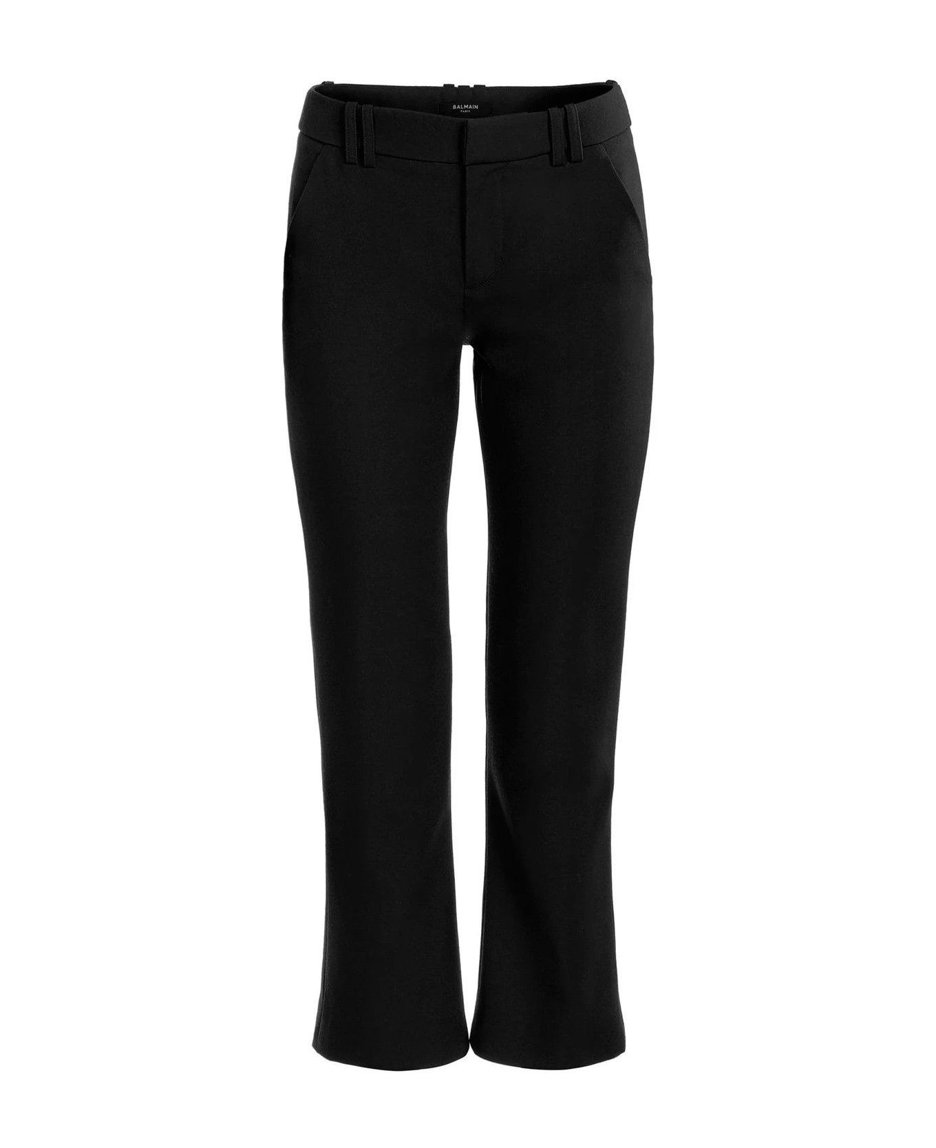 Balmain o1s1wg110825 Flared Cropped Trouser in Black Size 26" / US 2 / IT 38 - 1 Preview
