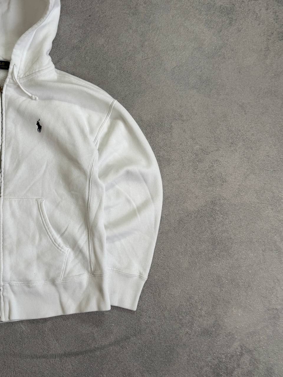 Polo Ralph Lauren Polo Ralph Lauren White Zip-Up Hoodie Y2K Avant-garde Size US M / EU 48-50 / 2 - 3 Thumbnail
