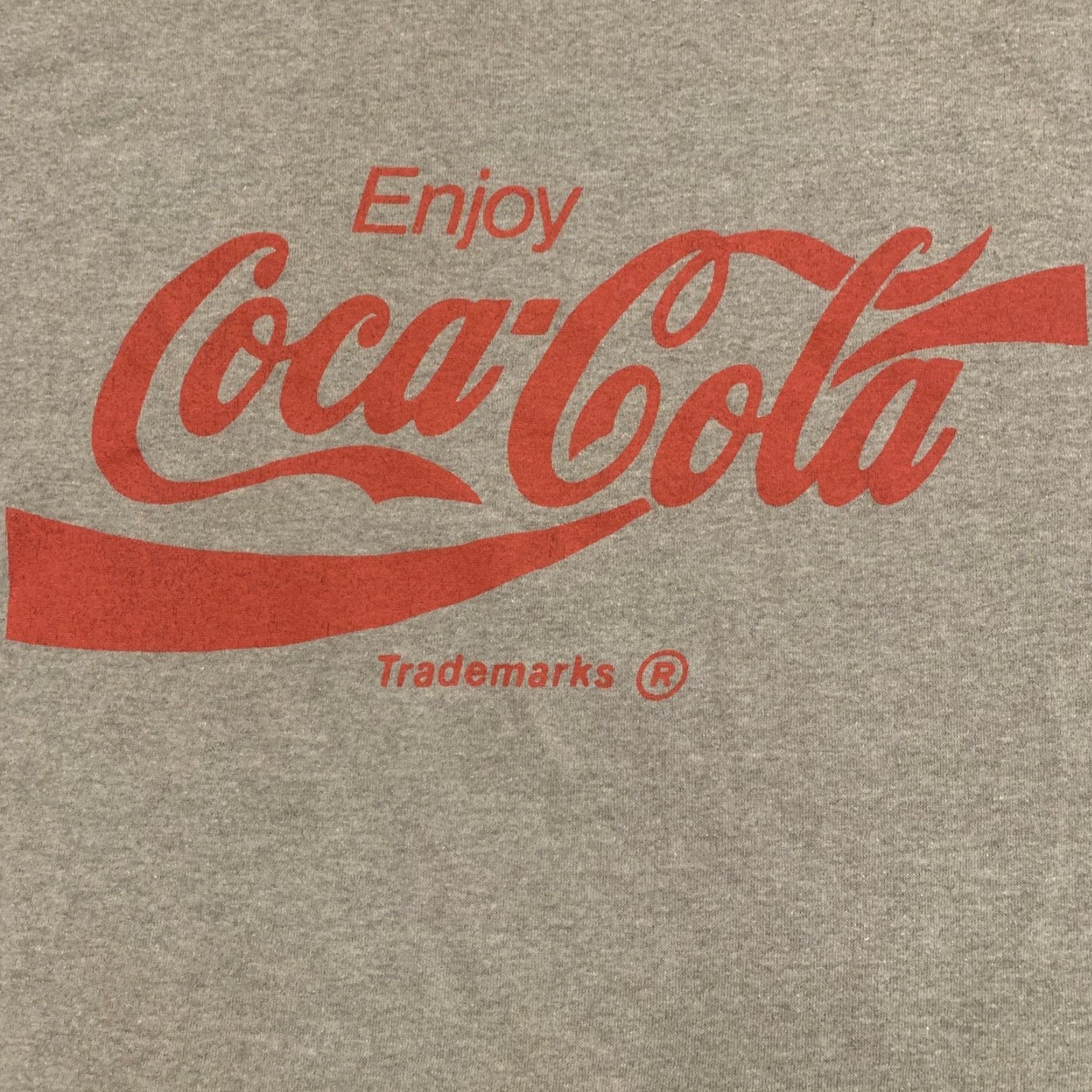 Vintage VINTAGE Grand Illusion T-Shirt Unisex Adults Short Sleeve Gray 50/50 Coca-Cola Enjoy Coca-Cola Single-Stitch XL 46-48 Made In USA US Size US XL / EU 56 / 4 - 2 Thumbnail