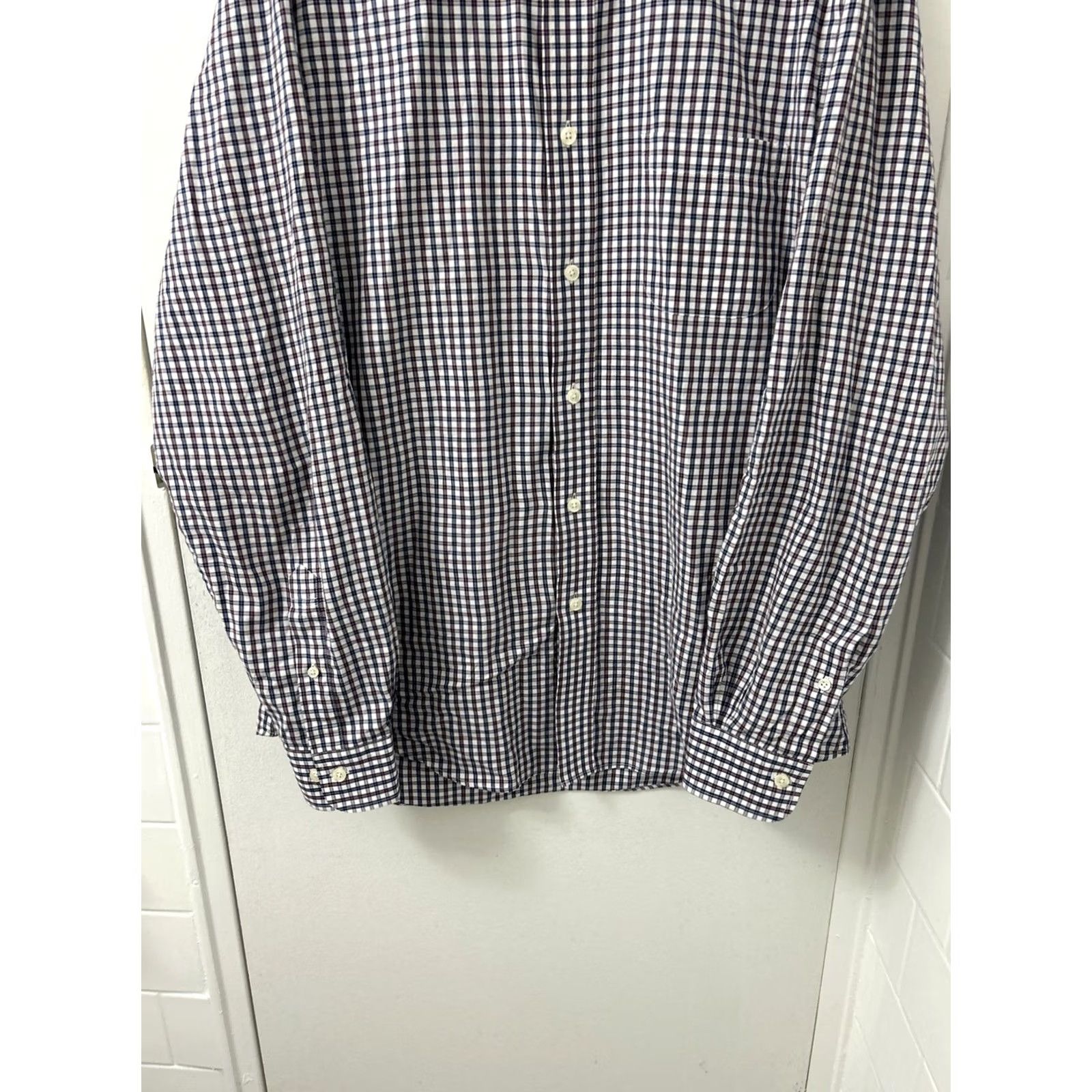 Brooks Brothers VINTAGE Brooks Brothers Original Polo Shirt Mens M Red Blue White Plaid Regent Button Up Shirt Size US M / EU 48-50 / 2 - 3 Thumbnail