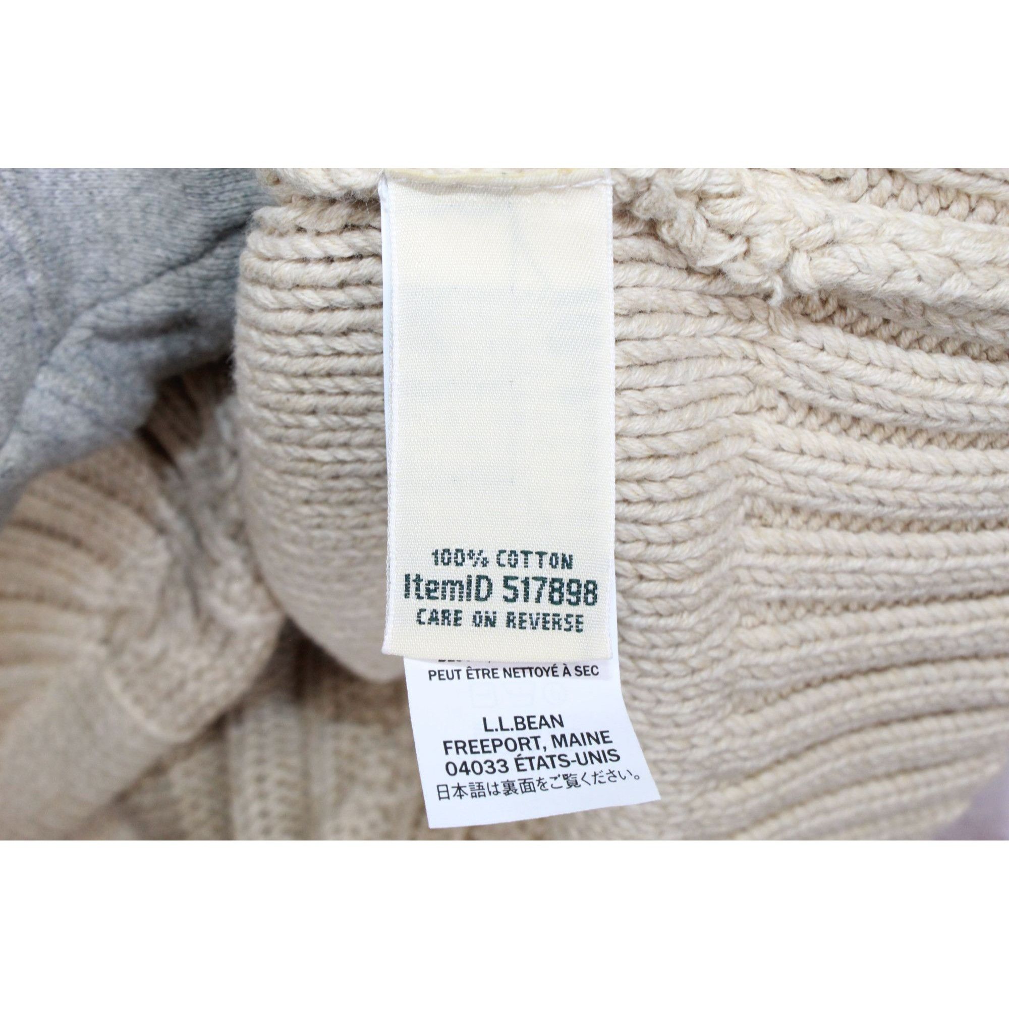 L.L. Bean LL Bean Women's Cable Sweater Crewneck Size M / US 6-8 / IT 42-44 - 8 Thumbnail