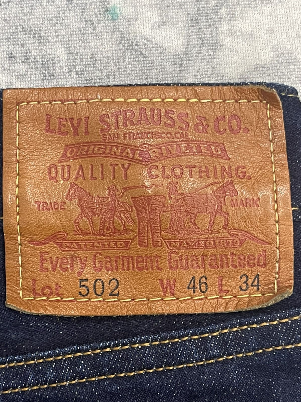 Levi's Vintage Levi's 502 Big E Selvedge Redline Denim Jeans Size US 44 / EU 60 - 15 Thumbnail