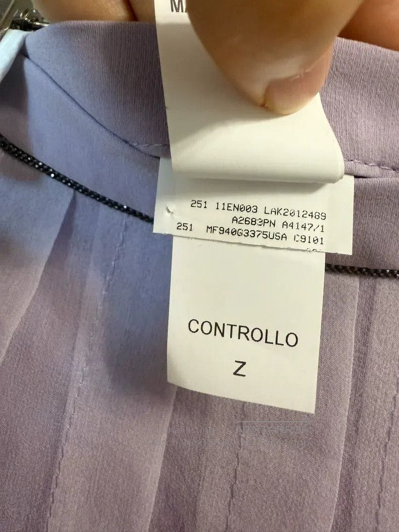 Brunello Cucinelli Brunello Cucinelli 25 Models of Lilac Colored Beaded Silk Size 26" / US 2 / IT 38 - 6 Thumbnail