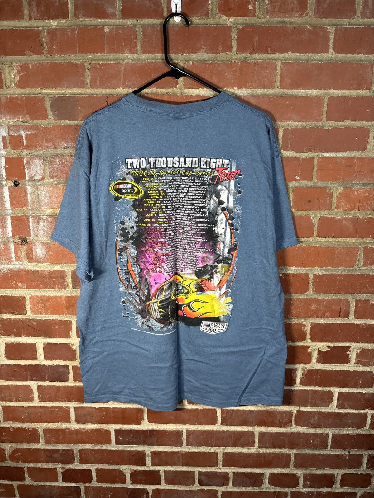 NASCAR Vintage Y2k NASCAR SPRINT 2008 Tour Racing Schedule Size XL Size US XL / EU 56 / 4 - 5 Thumbnail