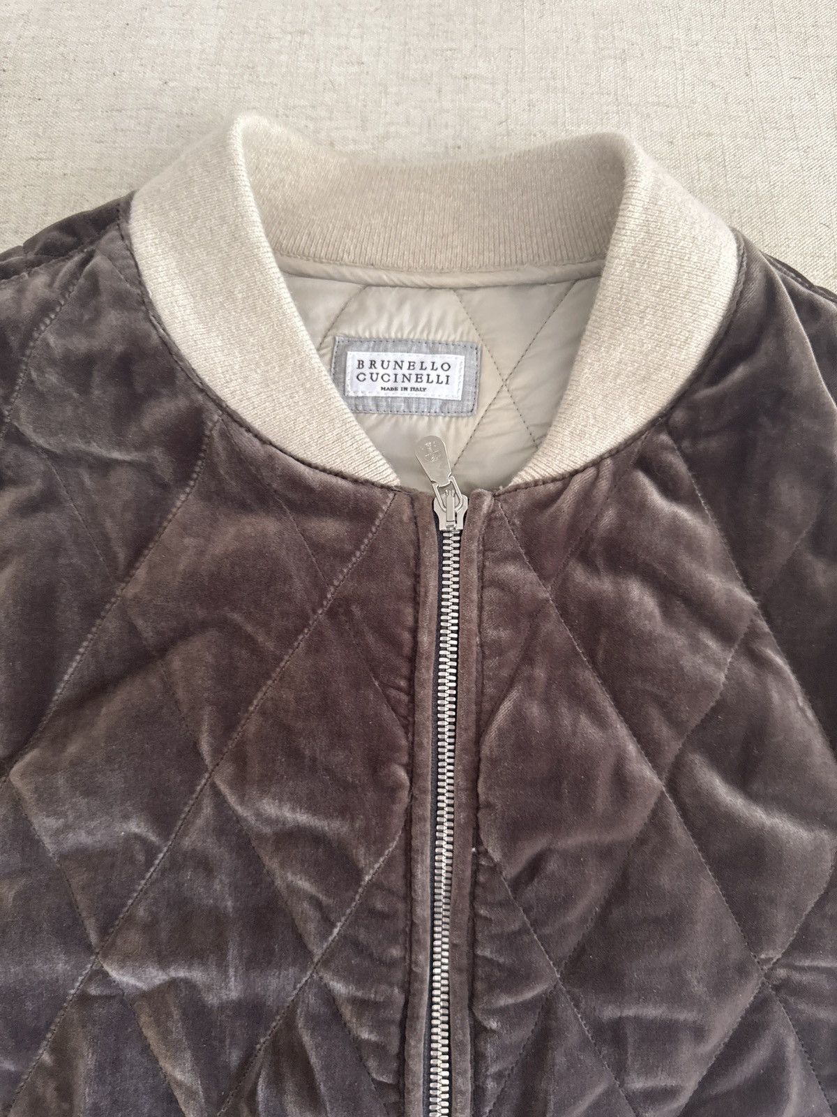 Brunello Cucinelli Brunello cucinelli Brown quilted bomber Size US S / EU 44-46 / 1 - 13 Thumbnail