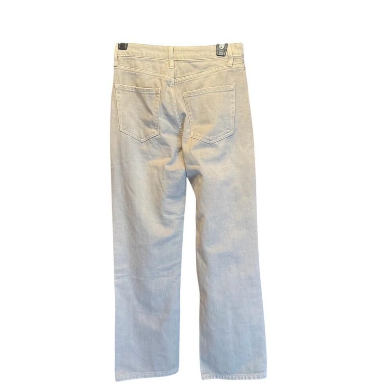 Velvet Vervet. Rocky Barrel Cream-Colored High-Waist Jeans Size 25. Size 25" / US 0 / IT 36 - 9 Thumbnail