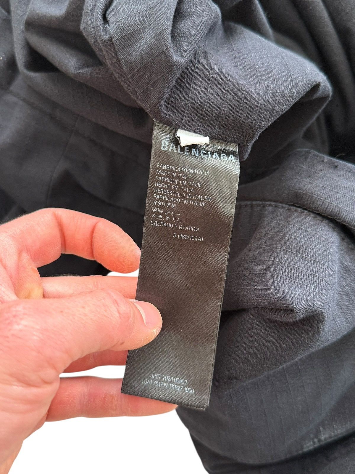 Balenciaga $4,690 Mud Show Double Sided Front Zip Military Parka Size US XXL / EU 58 / 5 - 12 Thumbnail