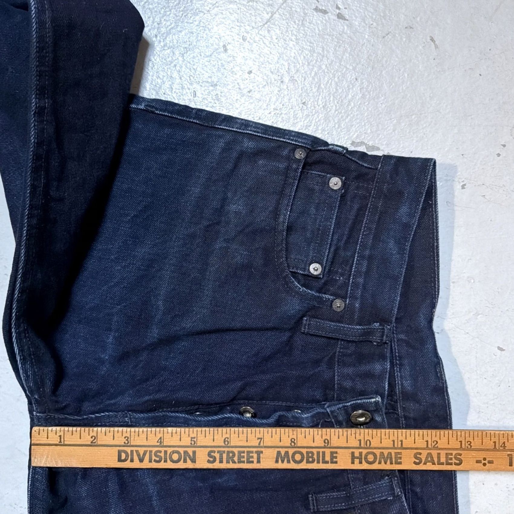 3sixteen 3sixteen Jeans ST-120X Japanese Selvedge Denim Made In USA 32 Blue Denim Jeans 3sixteen Regular Men 32 Vintage Heritage Workwear Tapered Mens Size US 32 / EU 48 - 7 Thumbnail