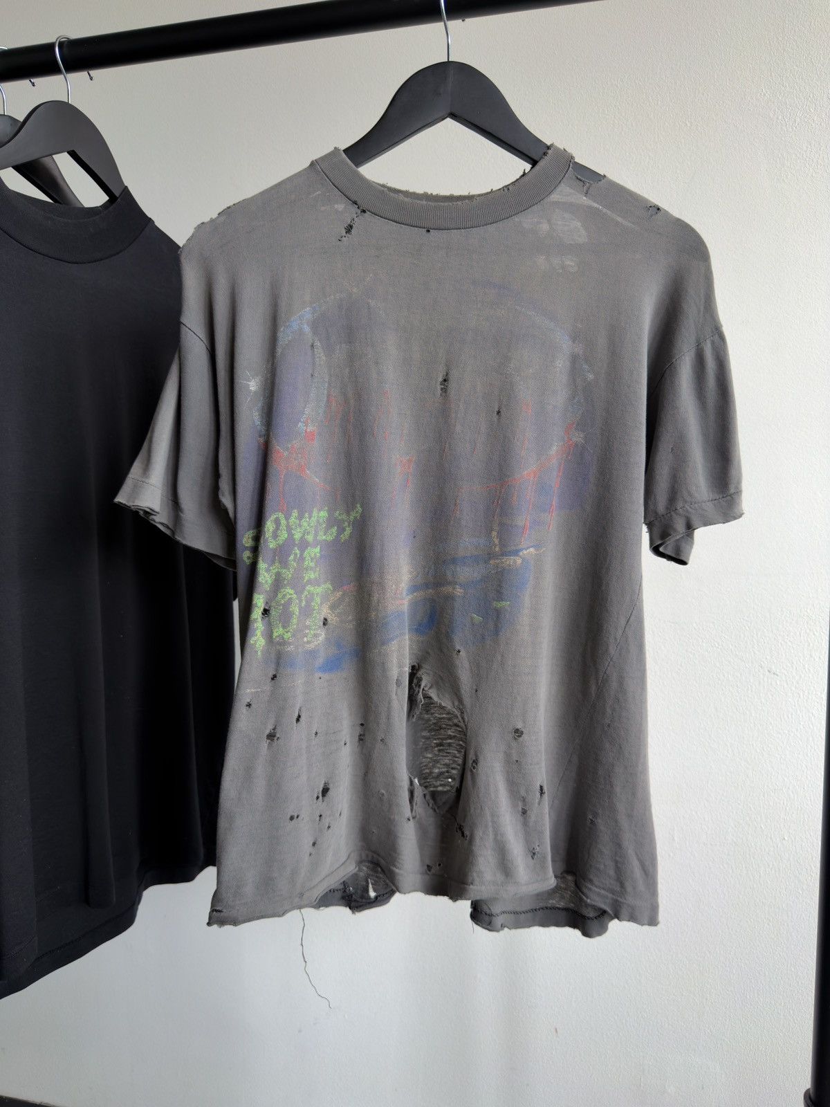 Band Tees Vintage 80s Obituary Thrashed Faded Repaired Erd Band Tee Size US M / EU 48-50 / 2 - 4 Thumbnail