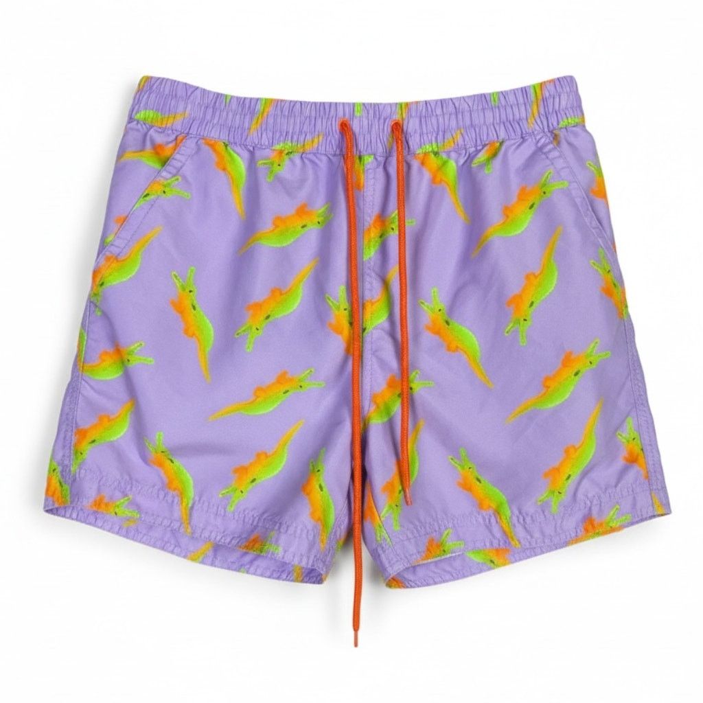 Pacsun PacSun Crocodile Alligator Purple Swim Trunks Vacation M Size US 30 / EU 46 - 1 Thumbnail
