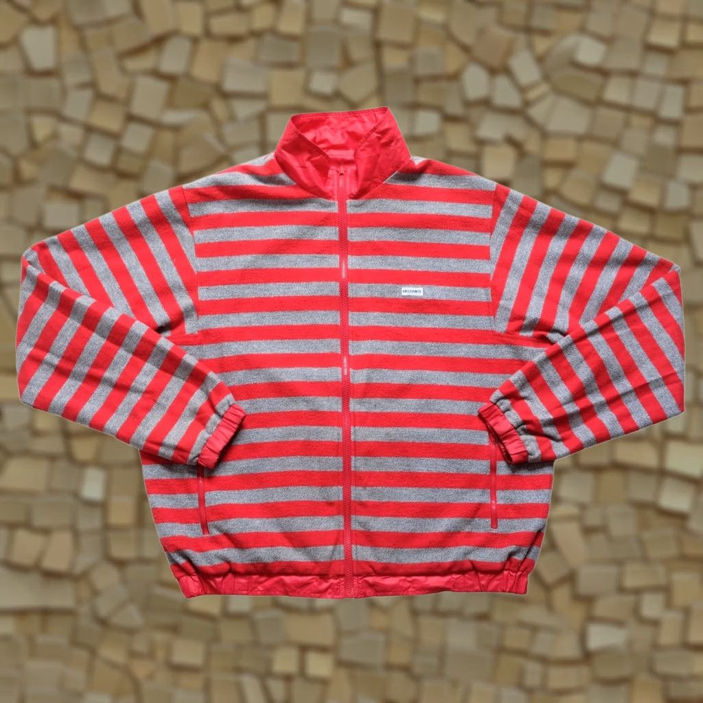 Vintage VINTAGE DESCENTE XL Japan 80s Jacket Outdoor Hiking Reversible Striped Nylon Cotton Red Mens Size US XL / EU 56 / 4 - 1 Thumbnail